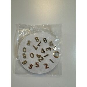 Number Post Earrings (Includes all #s 0–9)  Gold